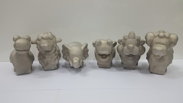 Electroformed nickel animals